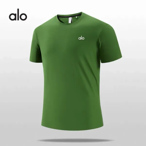 Alo Yoga Essential Performance T-Shirt Forest Green - 3