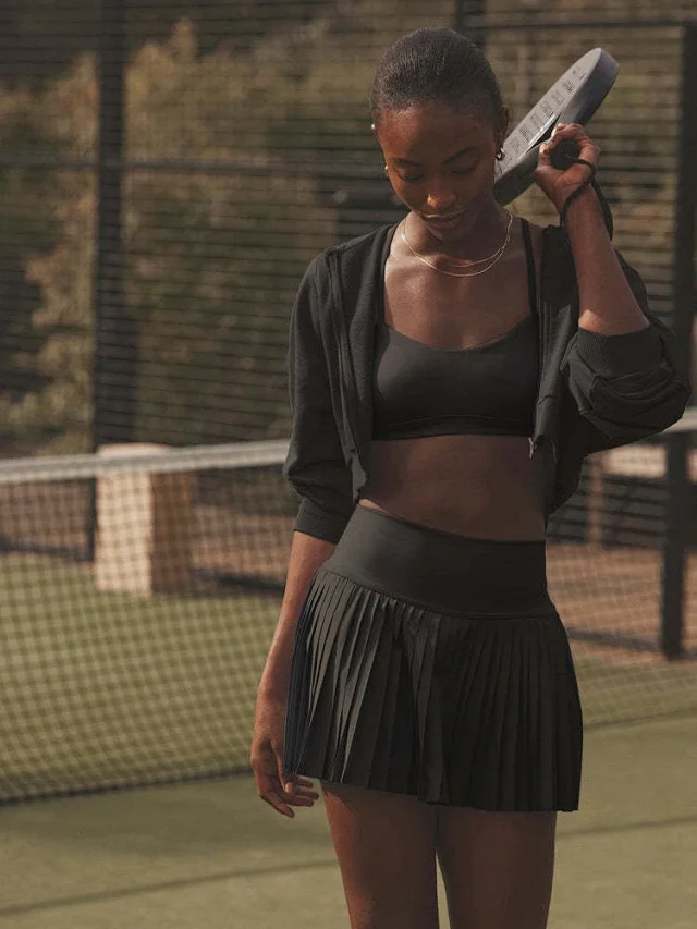 Alo Yoga Skirts High-Waisted Pleated Skort with Inner Shorts and Pocket product detail image 9