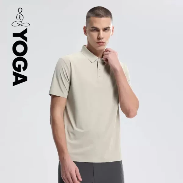 Yoga Performance Polo Beige Polo - 11