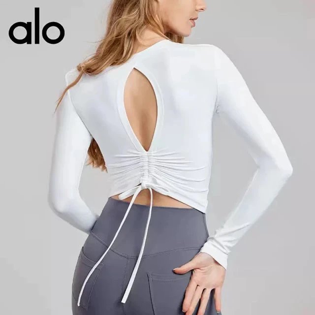 Alo Ruched Back Long Sleeve To