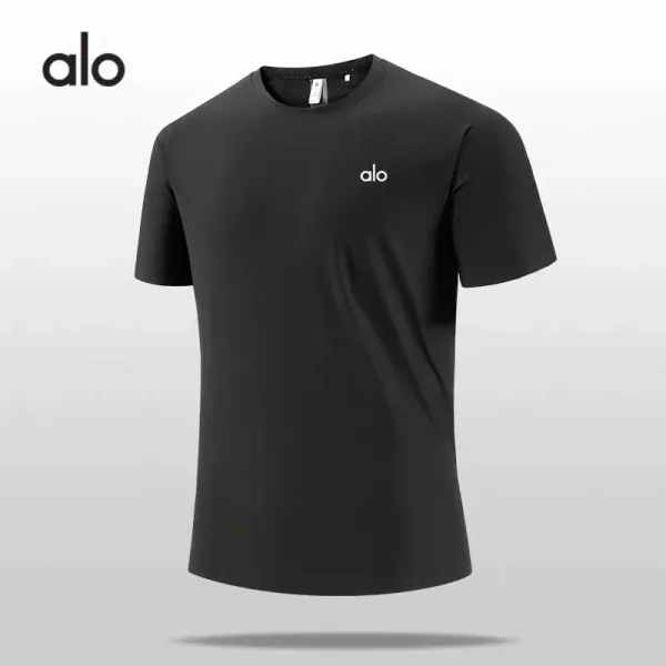 Alo Yoga Essential Performance T-Shirt Forest Green - 4