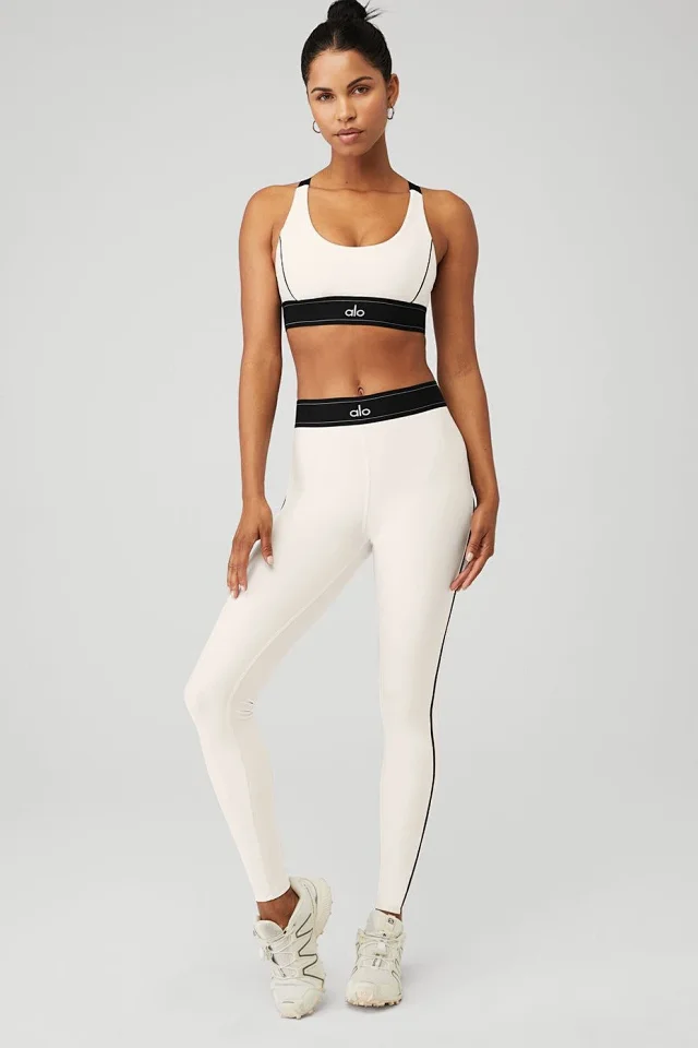 Alo Yoga Matching Sets Sports Bra and Leggings Set with Contrast Piping product detail image 31