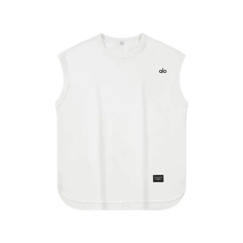 Alo Vests Sleeveless crewneck cotton vest with curved hem image 10