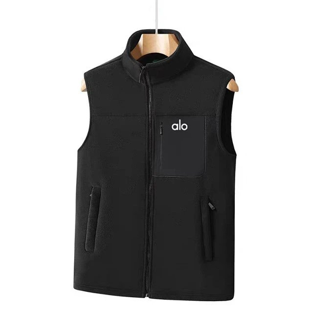 Alo Fleece Vest Black Outerwear - 3