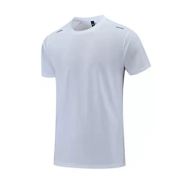 Alo T-Shirts Short-Sleeve Crewneck Performance T-Shirt with Reflective Shoulder Accents product detail image 18