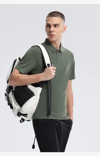Yoga Performance Polo Beige Polo - 28
