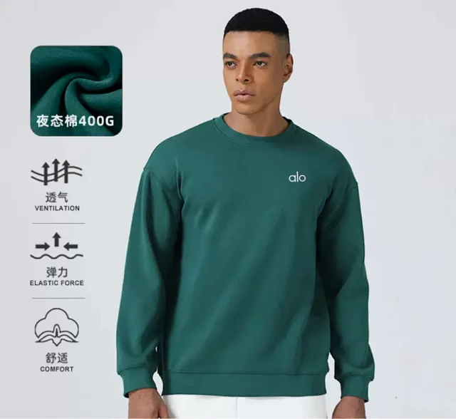 Alo Hoodies & Sweatshirts Logo Crewneck Sweatshirt product detail image 1