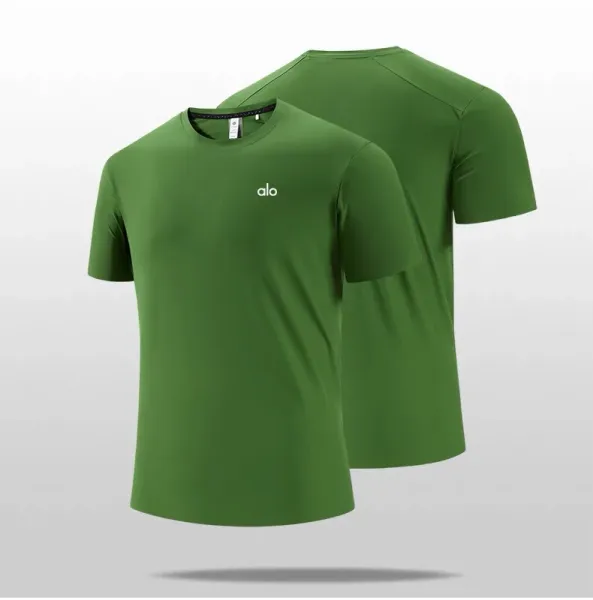 Alo Yoga Essential Performance T-Shirt Forest Green - 21