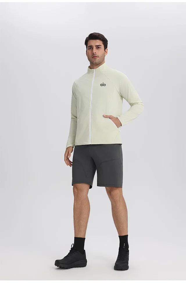 Alo Jackets Stand-collar lightweight zip jacket product detail image 18