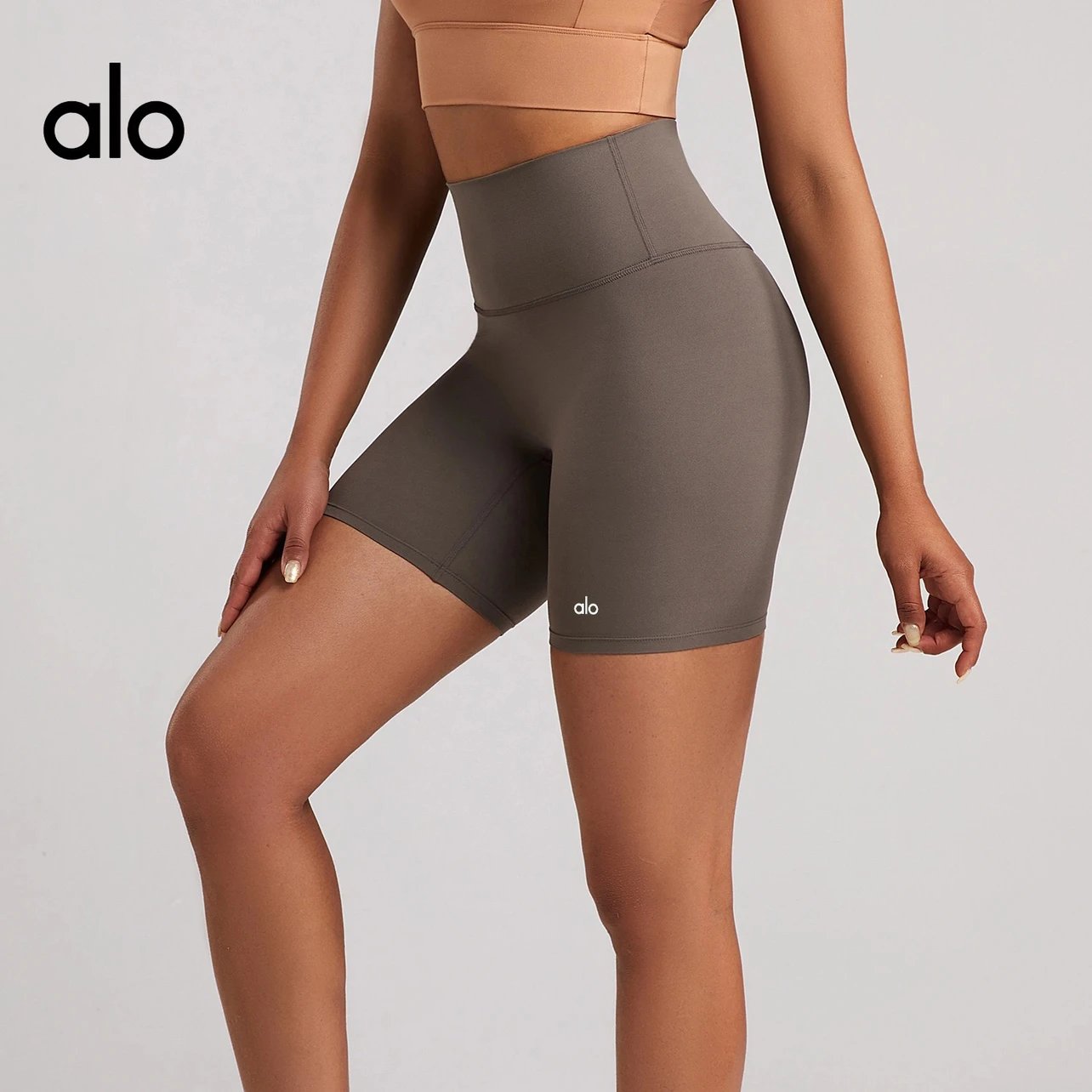 Alo High-Waist Biker Shorts [7
