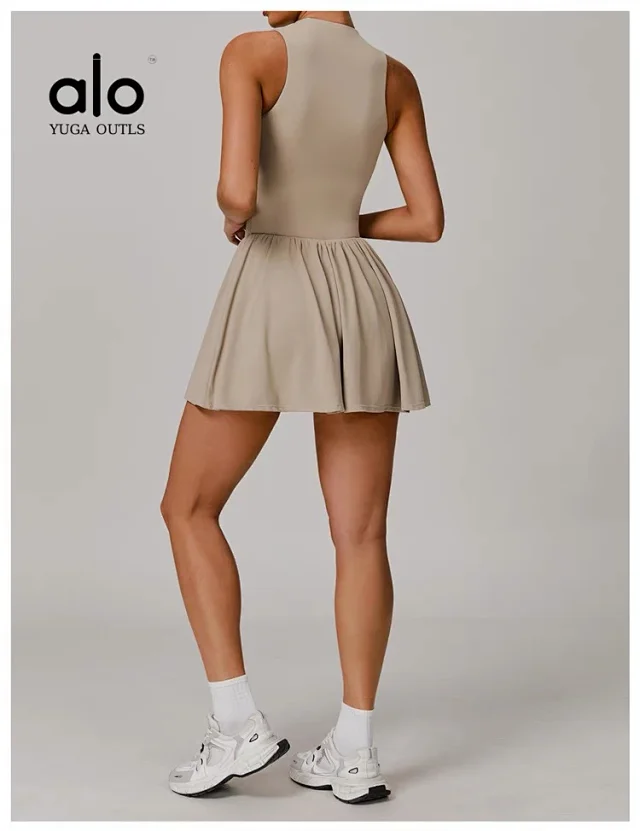 Unbranded Dresses Sleeveless High-Neck Tennis Dress product detail image 19