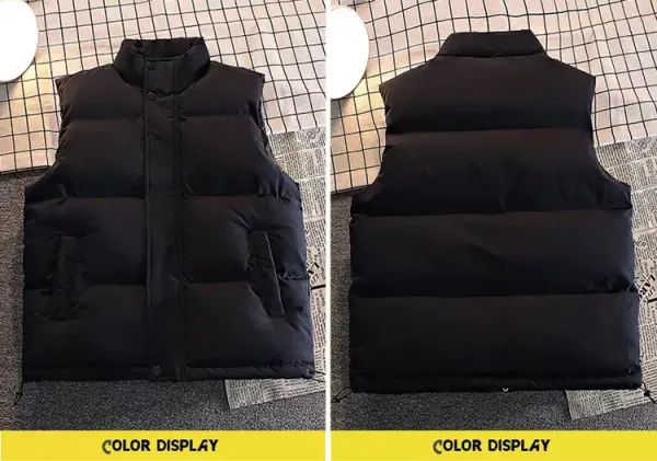 Alo Puffer Vest Navy Blue Outerwear - 11