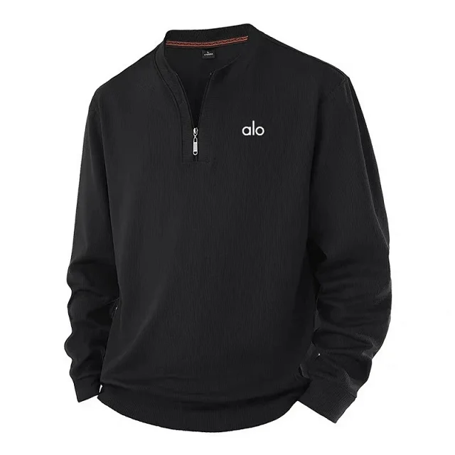 Alo Yoga Hoodies & Sweatshirts Ribbed Quarter-Zip Pullover Sweatshirt product detail image 2