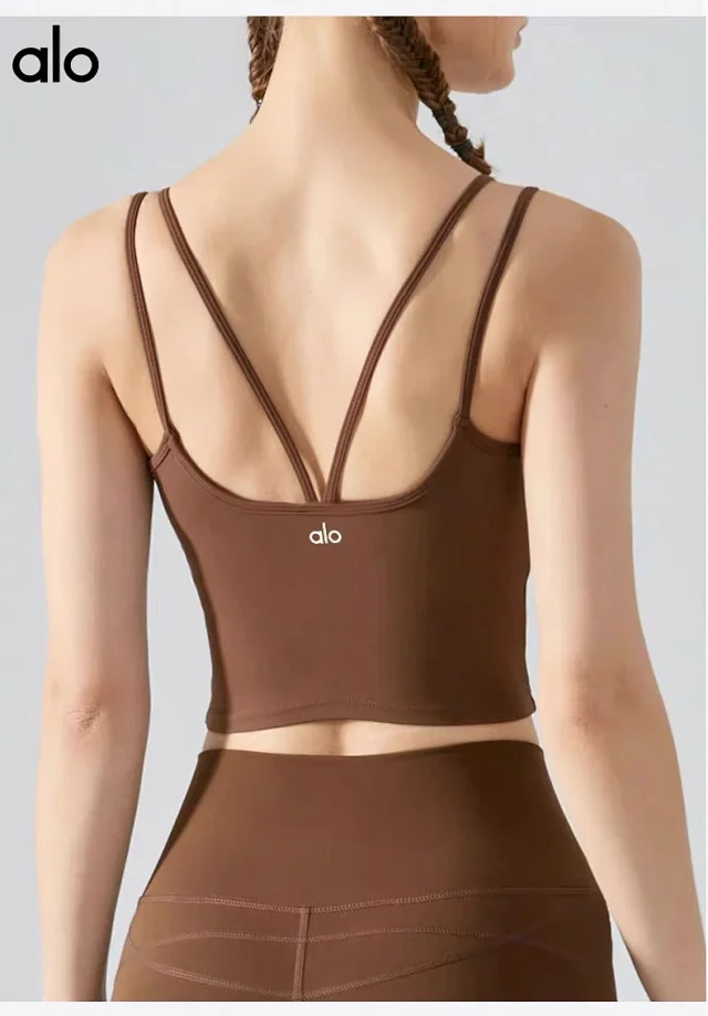 Alo Yoga Underwear Strappy Open-Back Cropped Sports Bra product detail image 7