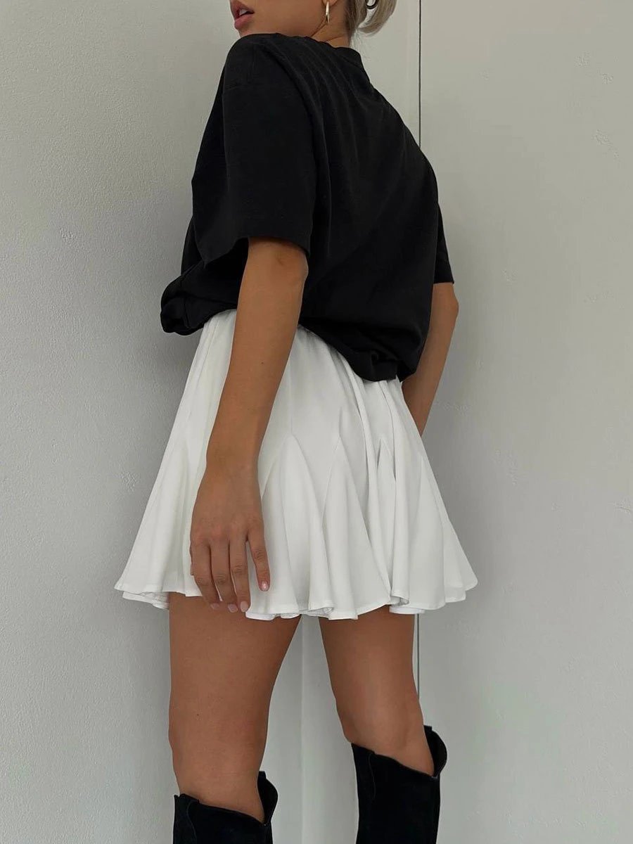 Alo Flowy Pleated Skirt Black Skirt - 45