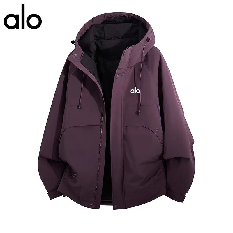 Alo Down Jackets Hooded insulated jacket with flap pockets image 5