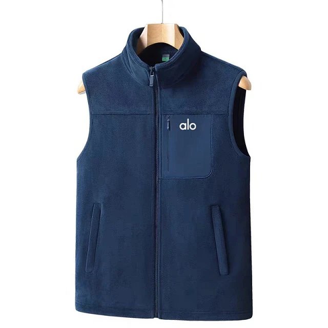Alo Fleece Vest Black Outerwear - 4
