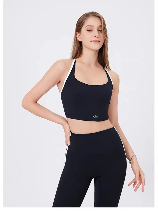 Alo Yoga Underwear Colorblock Square-Neck Sports Bra product detail image 21