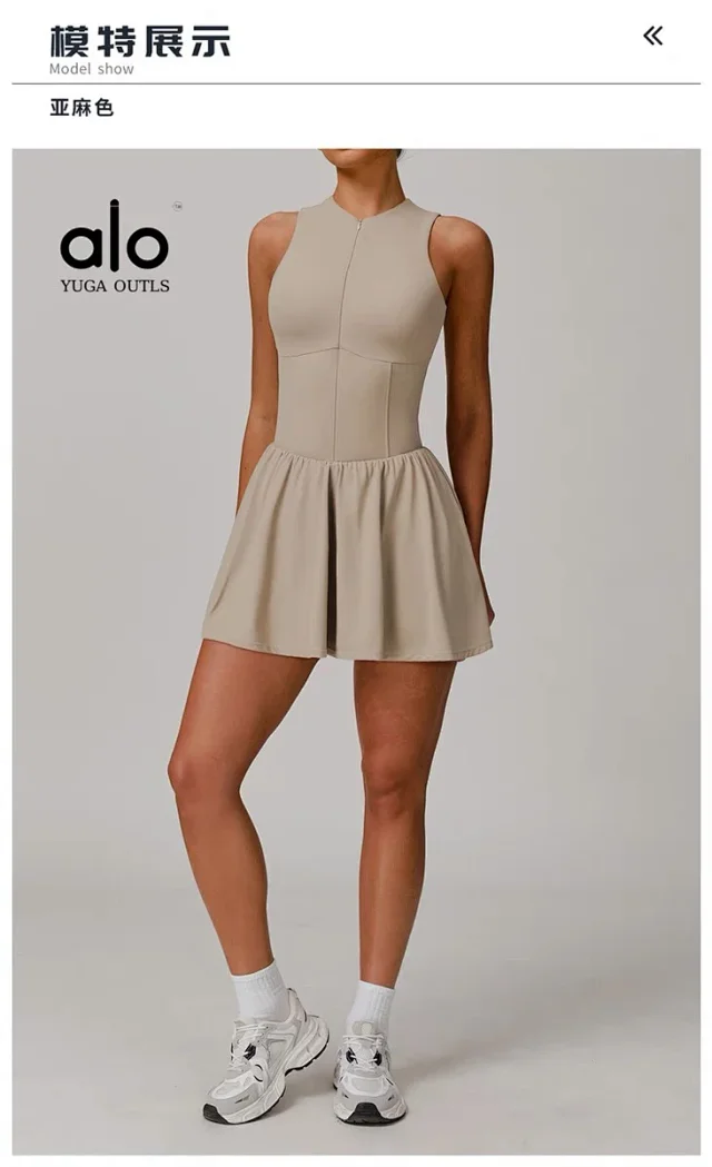 Unbranded Dresses Sleeveless High-Neck Tennis Dress product detail image 18