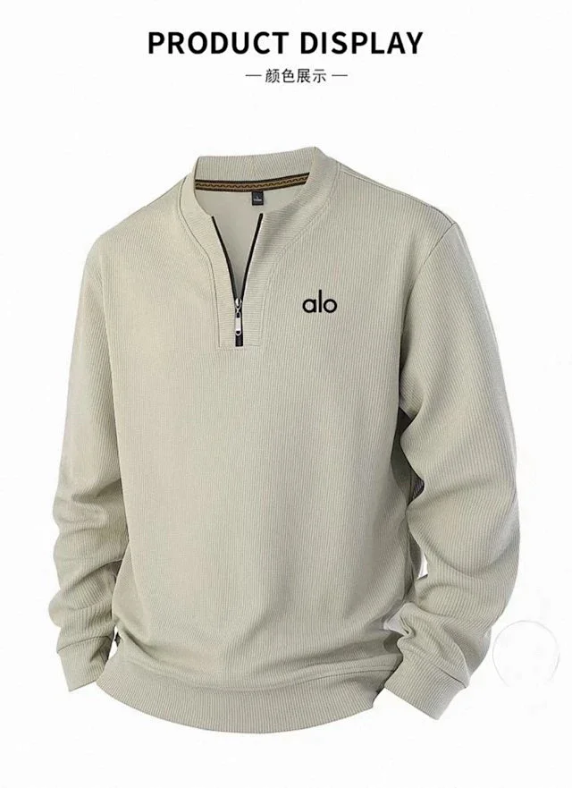 Alo Yoga Hoodies & Sweatshirts Ribbed Quarter-Zip Pullover Sweatshirt product detail image 23