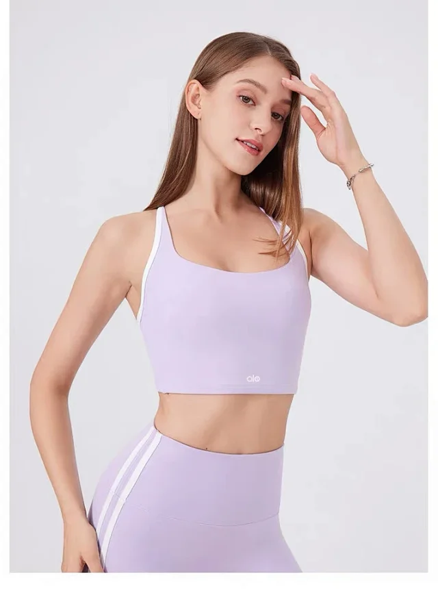 Alo Yoga Underwear Colorblock Square-Neck Sports Bra product detail image 15
