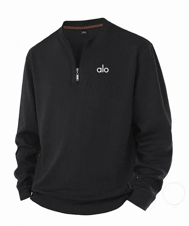 Alo Yoga Hoodies & Sweatshirts Ribbed Quarter-Zip Pullover Sweatshirt product detail image 24