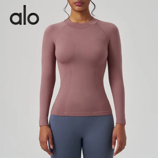 Alo Long Sleeve Mock Neck Base Layer Black - 5