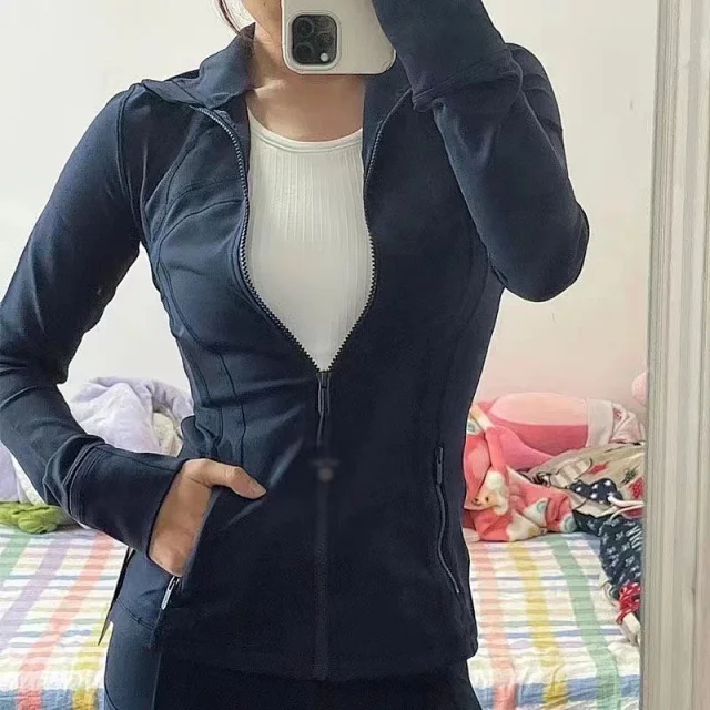Unbranded Jackets Slim-Fit Stand-Collar Zip-Front Jacket with Thumbholes product detail image 40