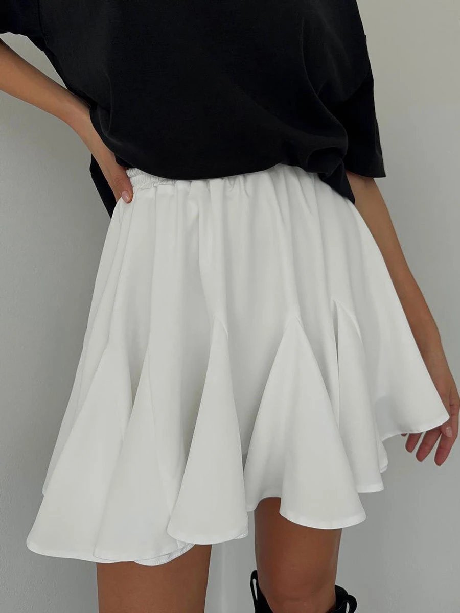 Alo Flowy Pleated Skirt Black Skirt - 44