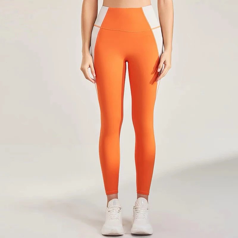 Alo Yoga Trousers High-Waisted Contrast-Panel Leggings image 6