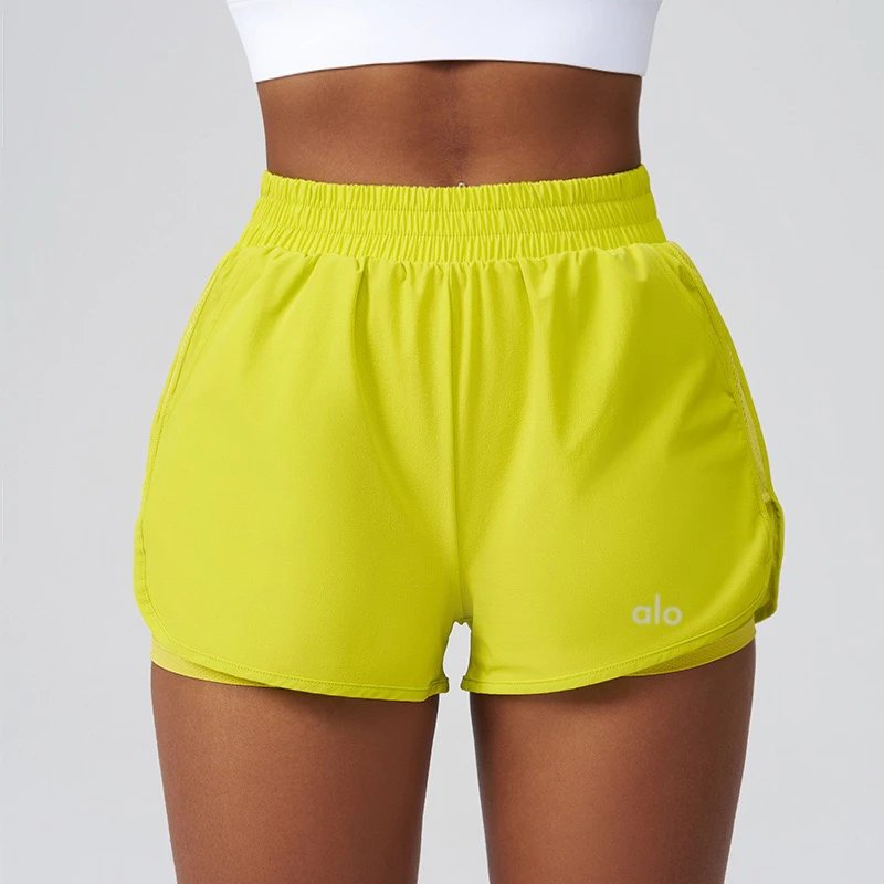 Alo Yoga Shorts Women's running with mesh liner and side pockets image 10