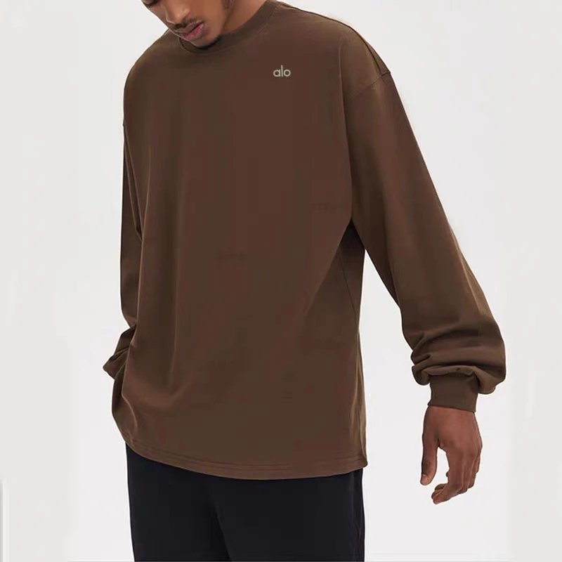 Alo T-Shirts Oversized crewneck long-sleeve T-shirt image 6