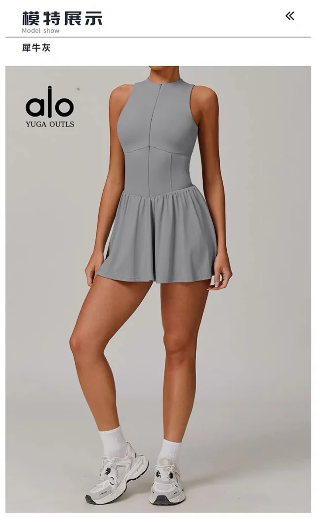 Unbranded Dresses Sleeveless High-Neck Tennis Dress product detail image 24