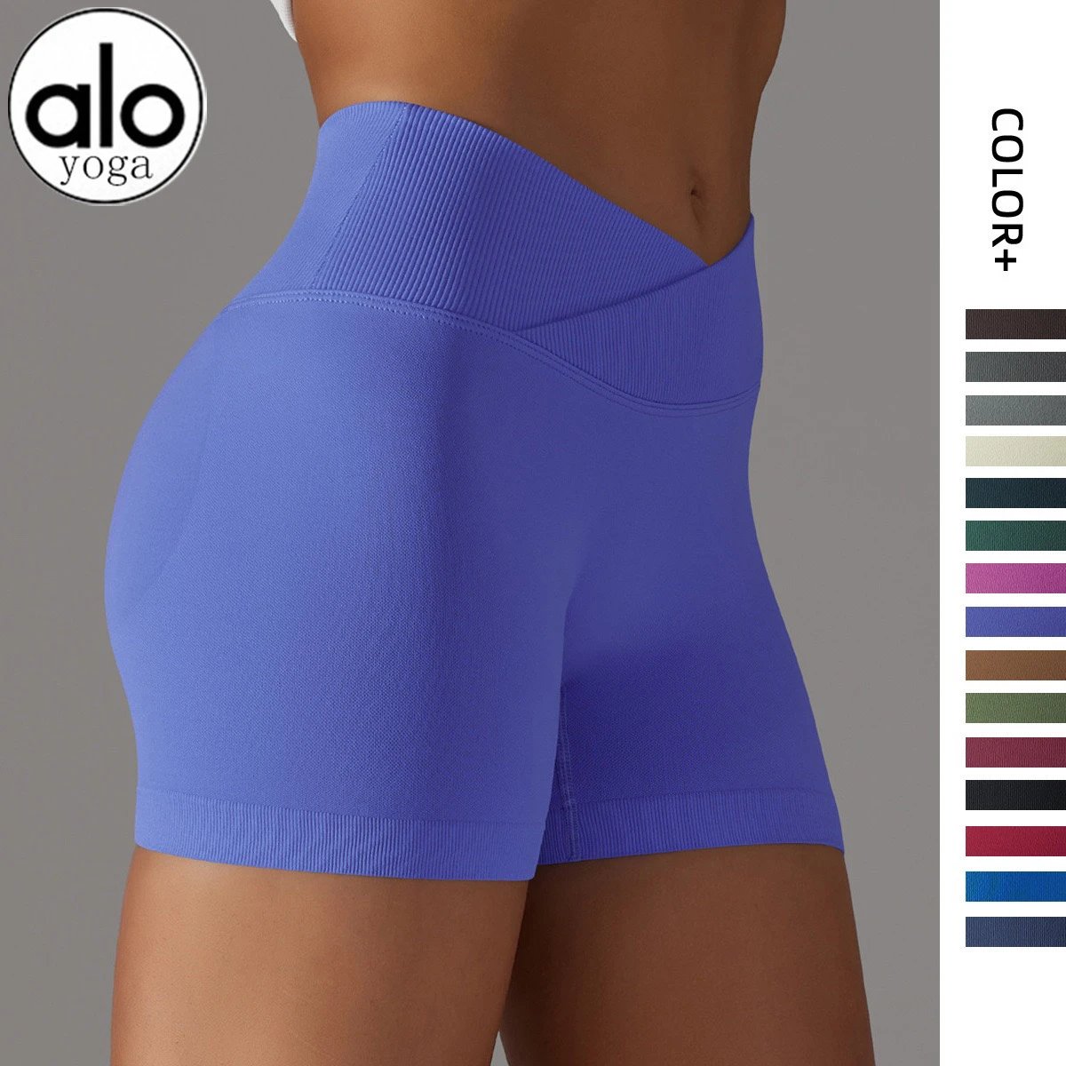 Alo Yoga Shorts Seamless Crossover-Waist image 3