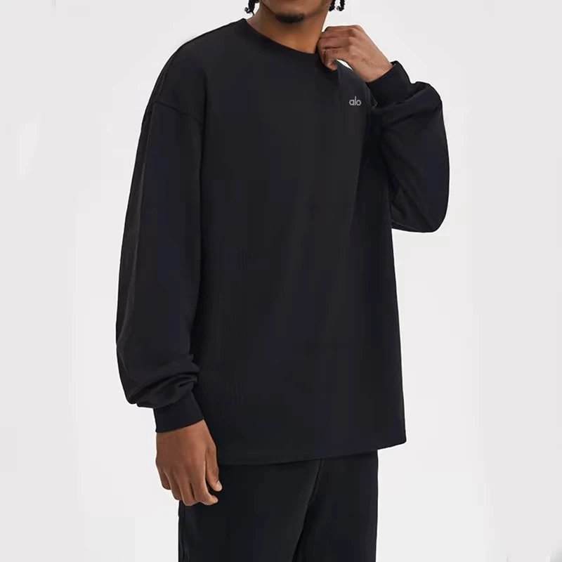 Alo T-Shirts Oversized crewneck long-sleeve T-shirt image 8
