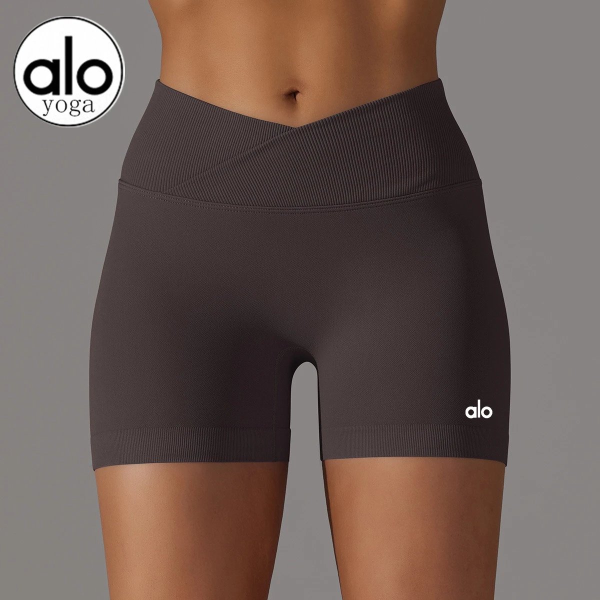 Alo Yoga Shorts Seamless Crossover-Waist image 10