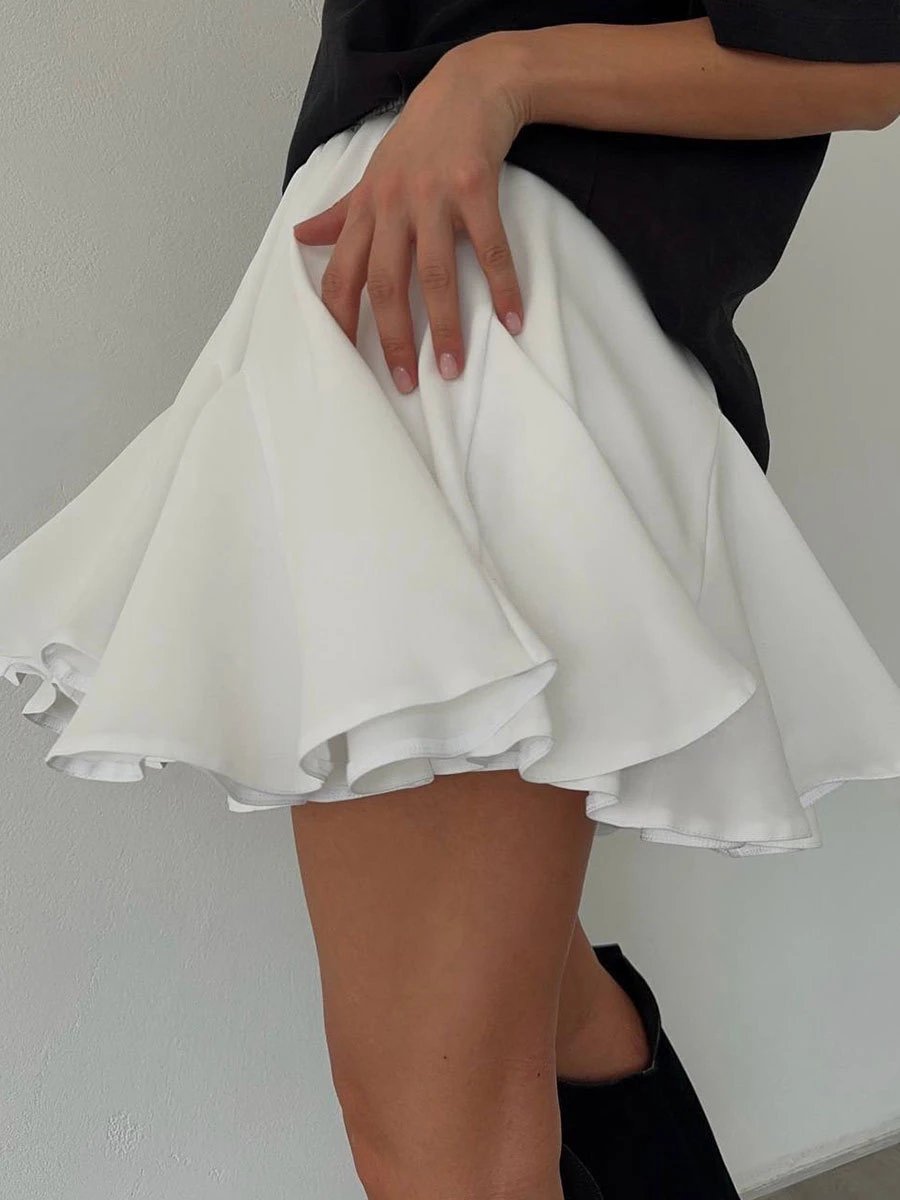 Alo Flowy Pleated Skirt Black Skirt - 43