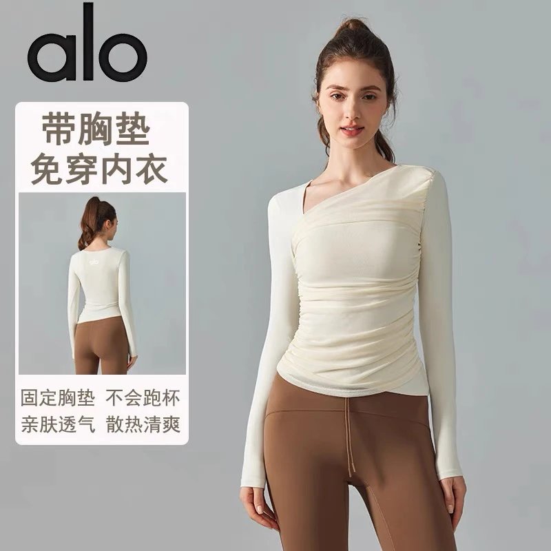 alo Asymmetrical Long Sleeve T