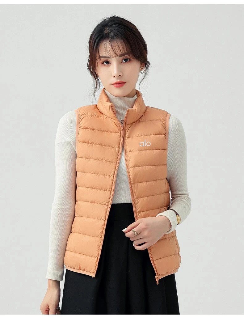 Design Lightweight Quilted Vest Gray Outerwear - 4