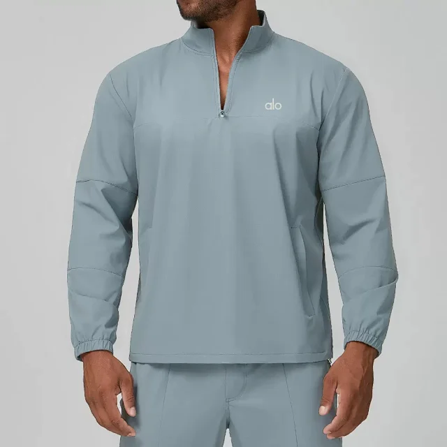 Alo Yoga Hoodies & Sweatshirts Quarter-Zip Stand-Collar Pullover product detail image 6