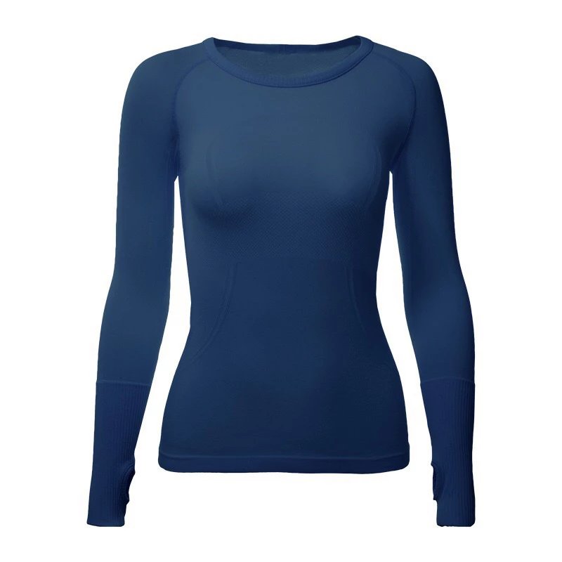 Design Long-Sleeve Base Layer Top Navy - 13