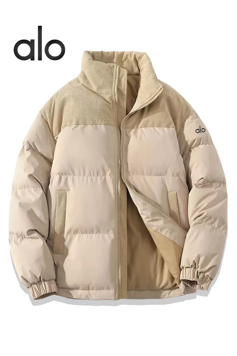Alo Jackets Color-Block Corduroy-Yoke Puffer Jacket image 10