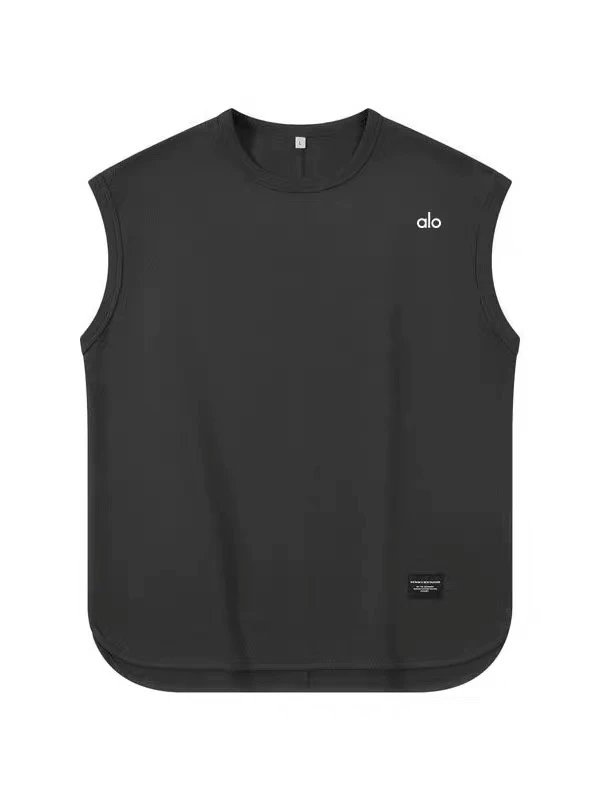 Alo Vests Sleeveless crewneck cotton vest with curved hem image 5