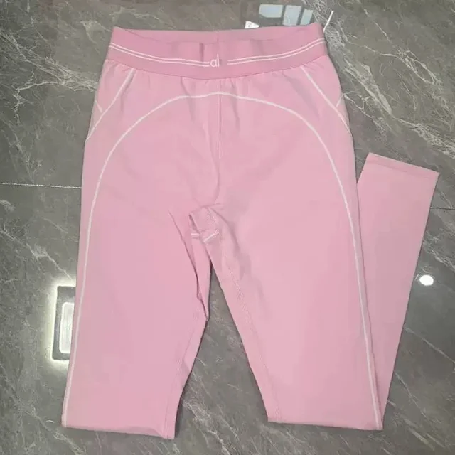 Alo Yoga Matching Sets Sports Bra and High-Waisted Leggings Set with Contrast Piping product detail image 12