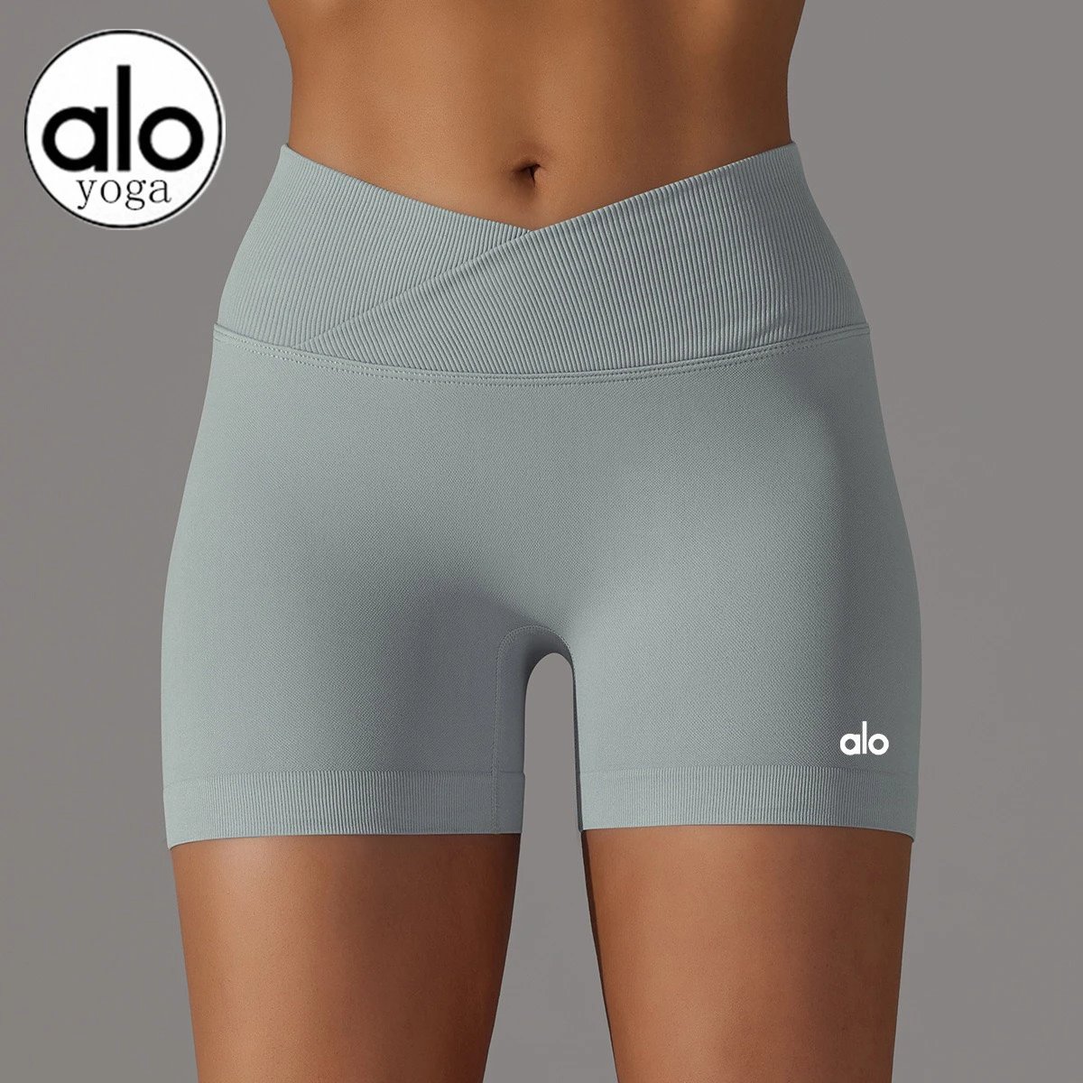 Alo Yoga Shorts Seamless Crossover-Waist image 7