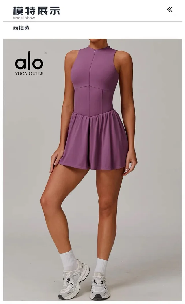 Unbranded Dresses Sleeveless High-Neck Tennis Dress product detail image 27