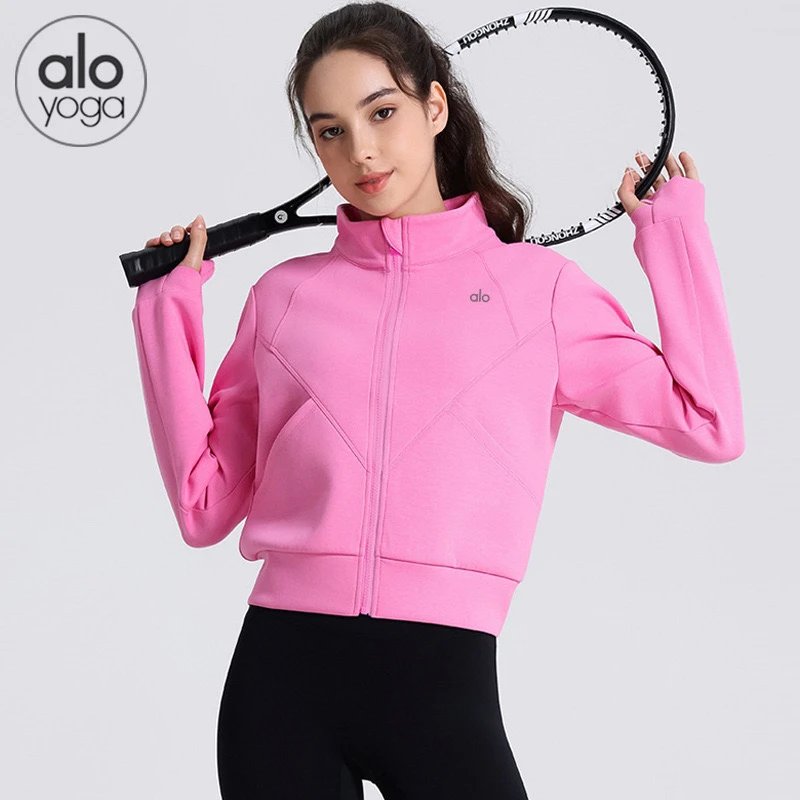 alo yoga Pink Zip-Up Jacket [4