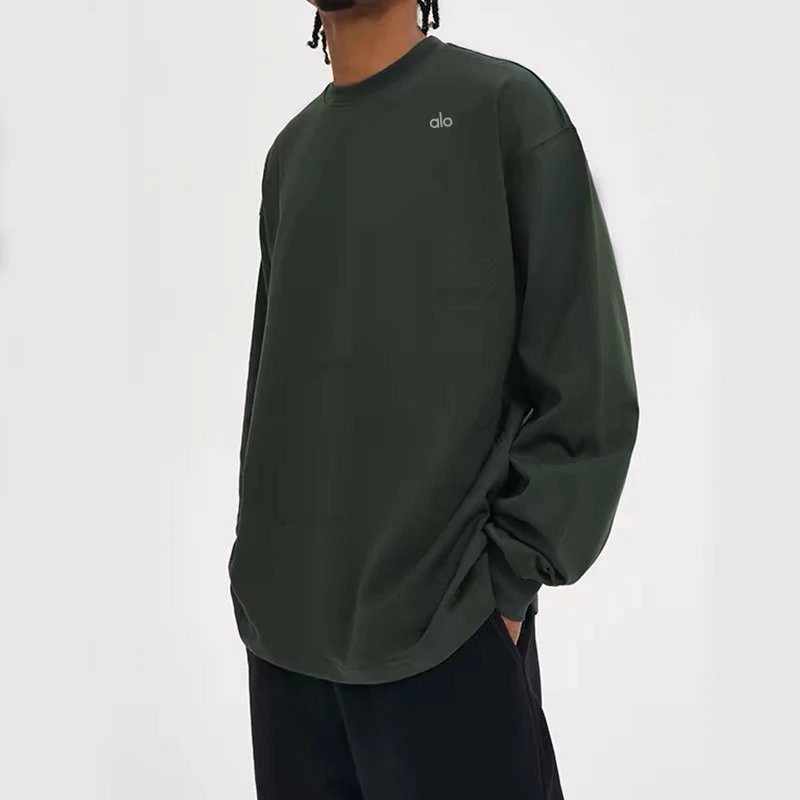 Alo T-Shirts Oversized crewneck long-sleeve T-shirt image 2