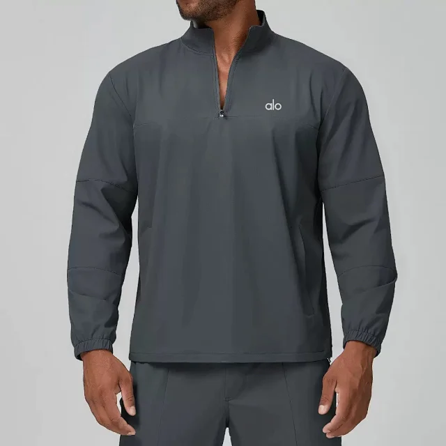 Alo Yoga Hoodies & Sweatshirts Quarter-Zip Stand-Collar Pullover product detail image 7