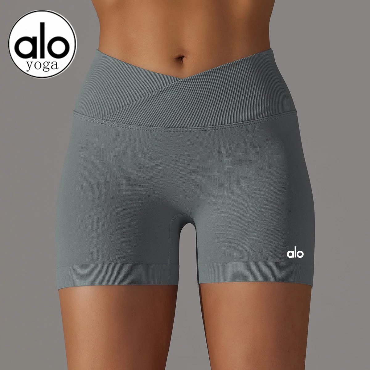 Alo Yoga Shorts Seamless Crossover-Waist image 8